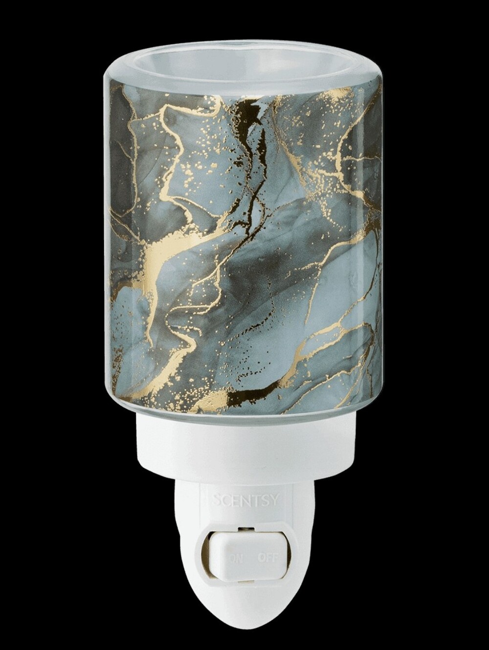 Gold Cracked Marble Mini Scentsy Warmer, New In Box, Plug In, Room Scent, Wax